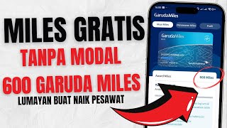 ✅CARA MENDAPATKAN GARUDA MILES GRATIS CUMA MODAL HP APK PENGHASIL MILES TERBARU