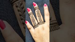 Amazing 🥰 Finger Mehndi Design||Unique Mehndi Design #shorts #mehndi #mehndidesign #fingermehndi