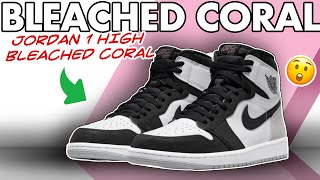 Great Color but cracked upper and suede?! - Air Jordan 1 High Bleached Coral Preview, Sizing, Price