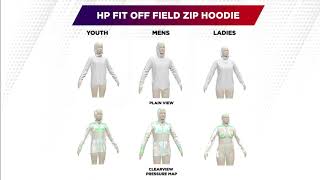 NEW 3D SIZE GUIDE | High Performance (HP) Zip Hoody