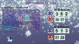 [LIVE] PCSO 5:00 PM DRAW - SEPTEMBER 12, 2024 LOTTO RESULTS