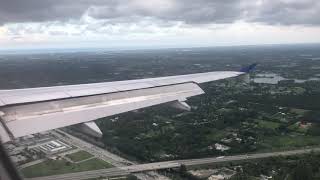 United airlines airbus a320 Landing into west palm beach airport