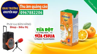 Thu âm Quảng cáo sữa FRANLAIT MC đọc Khuyến mại Tri ân khách hàng