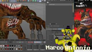 The Twisted Bear,FNAF,C4D,Marco Antonio