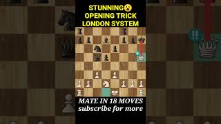 London System Trap!!😮Stunning Checkmate #chesstricks #shorts