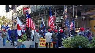 New York City up-close - Trump supporters who showed up for rally at MSG, October 27, 2024