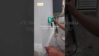 Proses Cat Motif Dinding Eksterior Rumah Menggunakan Cat Propan Leganza Marble Textured Wall Paint