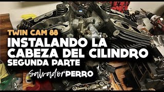 Instalación de la cabeza del cilindro.1999 Dyna TC88 FXDWG. Parte 2