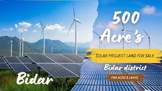 500 Acre’s land for sale Karnataka || Solar project land for sale Karnataka || Solar land for sale |