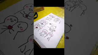 Cute Friends Doodles #shorts #viral #doodle