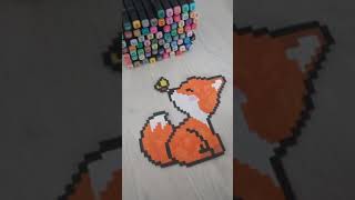 🦊 Cute Fox Pixel art Tutorial!