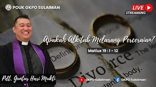 Ibadah Live Streaming | Minggu 05 Mei 2024 | POUK GKPO Sulaiman |