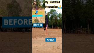 My Handstand Progression||🙏#shorts #handstandprogression#