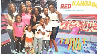 Vlog: TRAMPOLINE PARK Challenge!! family fun with TheAfflickgang!!