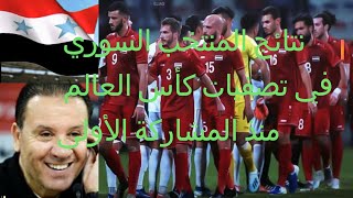 تاريخ مشاركات المنتخب السوري في تصفيات كأس العالم