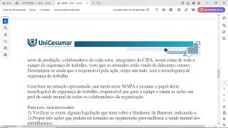 MAPA - SEG - LEGISLAÇÃO APLICADA À SEGURANÇA DO TRABALHO - 54_2024