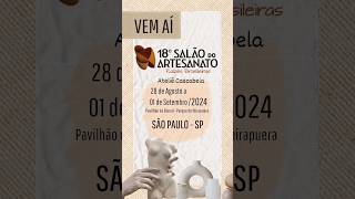 Ateliê Cascabela estará no 18°Salão do Artesanato #diy #artes #folhaseca #salaodoartesanato #bienal