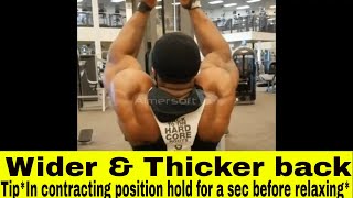 Grow wider and thicker lats - Must do back exercises !!