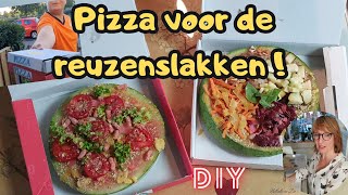 DIY Meloen Pizza voor de reuzenslakken (met tutorial)