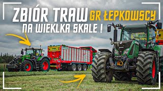 ☆Zbiór traw na wielką skale 110ha☆w Gr Łepkowscy☆Akcja na 3 zestawy☆Fendt 936 & 724 Vario☆JCB☆