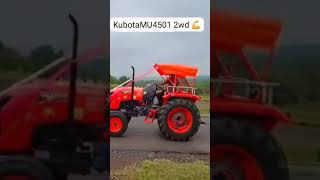 power of💪💪 Kubota mu4501 2wd (towing 14wheel container truck)#kubotatractor #kubota #kgf #bgm