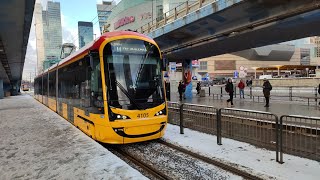 Hyundai Rotem 141N #4105 (Tramwaje Warszawskie) (🚊17) (➡️PKP Służewiec)