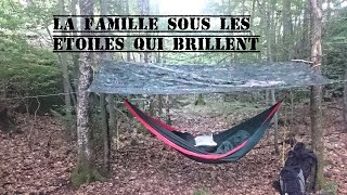 Bivouac Bushcraft 11-08-2015 La famille sous les étoiles qui brillent