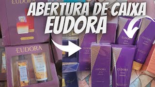 Abertura de caixa Eudora 😁🥰💜#michelelisi #perfumes #eudora #diva