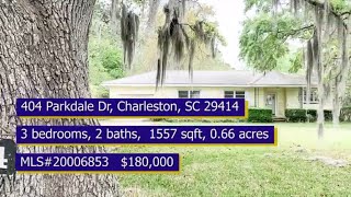 BANK OWNED  | 404 Parkdale Drive, Charleston, SC 29414