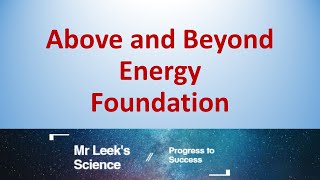 Energy Foundation Above and Beyond