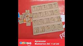 Ordenar Números 1 al 20, Juego Didáctico para aprender divirtiéndose