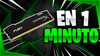 🟩​​MEMORIA RAM EN 1 MINUTO🟩​​ Que es la MEMORIA RAM?? //2023//