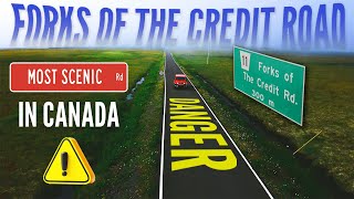 Canada's Most DANGEROUS & Curvy Scenic Road ⚠️🚗 Forks of the Credit Road in Caledon 🇨🇦