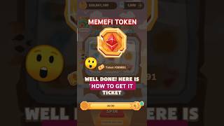 MEMEFI AIRDROP TICKET COLLECT 🎫#shoerts #shorts #memefi #memeficoin #memefisecretcode #coin #crypto