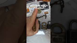 Brass Eagle Padlock Picked Open