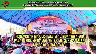 Penampilam MT Al Munawwarah Bungoro Indah Pada Lomba Sholawat antar MT se Kecamatan Bungoro