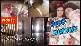 VLOG 38/GOOD MORNING/CREAM SOUP,TEA,LUNCH,KITCHEN CLEANING