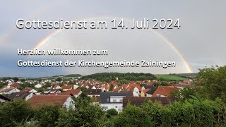 Gottesdienst am 14.07.2024