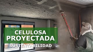 AISLAMIENTO TÉRMICO y ACUSTICO con Eco Celulosa proyectada | Sustentabilidad