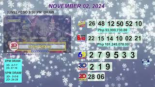 [LIVE] PCSO 9:00 PM DRAW - NOVEMBER 02, 2024 LOTTO RESULTS