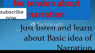 Most effective idea of Narration