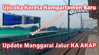 UjiCoba Kereta Tidur Kompartemen Terbaru Update Jalur Layang AKAP Stasiun Manggarai