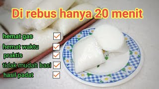 Cara membuat lontong plastik hanya Direbus 20 menit, Cepat dan mudah