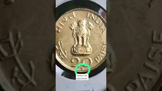 Mahatma Gandhi 20 paisa value 2000/unc set coin B mint mark rare #@1969 twenty paisa value #@