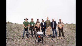 La Gomera inicia el uso de drones para realizar siembras en terrenos destinados a la caza