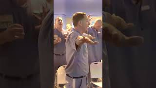 Inmates worshipping to WAYMAKER in prison!!! #jesusshorts #jesus #worship #papajesus #church #bible