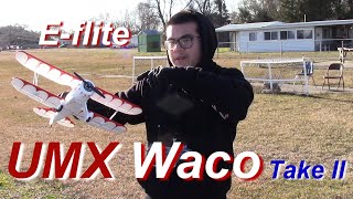 E-flite UMX WACO Red & White - Ian's second WACO.