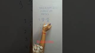 8 th class NAS Math sample paper solutions with explanation fractions