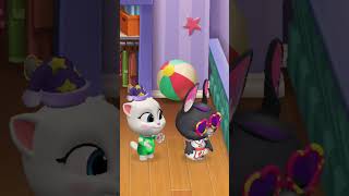 I'll support you, Becca, fall 😸️🐰️ Talking Tom and friends #shorts #tomfriends #angela #becca