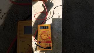 zunsolar solar panel 400watt at 12pm ampere test #solar #viral #amperetest